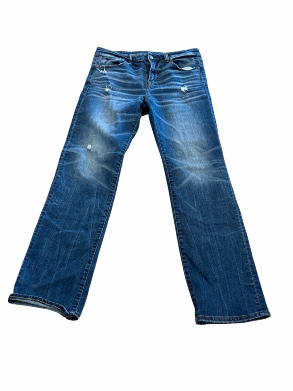 American Eagle Outfitters Men's Distressed Blue Jeans